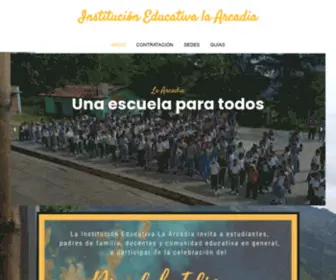 Institucioneducativalaarcadia.com(Inicio) Screenshot