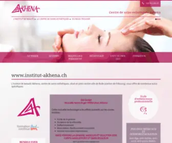 Institut-Akhena.ch(Centre de soins esthétiques Bulle) Screenshot