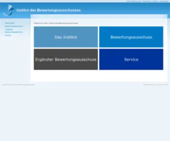 Institut-BA.de(Institut des Bewertungsausschusses) Screenshot