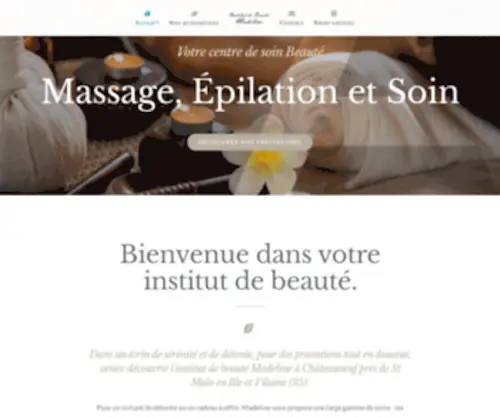 Institut-DE-Beaute-Madeline.com(Accueil) Screenshot