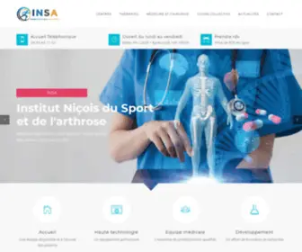 Institut-Nice-Sport-Arthrose.fr(L'Institut niçois du Sport et de l'Arthrose) Screenshot