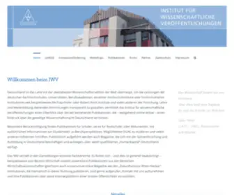 Institut-WV.de(Willkommen beim IWV) Screenshot