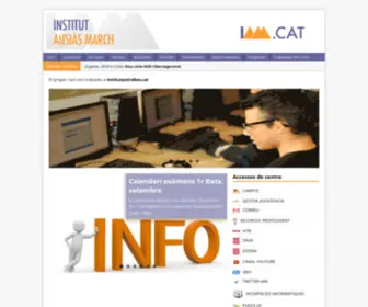 Institutausiasmarch.cat(INSTITUT PEDRALBES) Screenshot