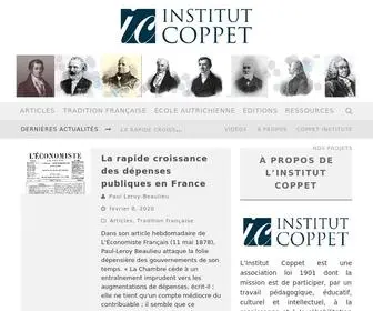 Institutcoppet.org(Institut Coppet) Screenshot