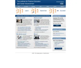 Instituteforfinance.com(The Institute for Finance) Screenshot