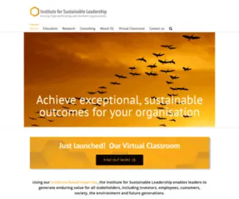 Instituteforsustainableleadership.com(An independent organisation) Screenshot