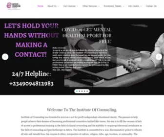 Instituteofcounselingng.org(Changing lives) Screenshot