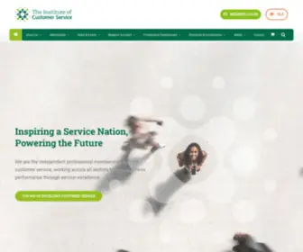 Instituteofcustomerservice.com(Inspiring a Service Nation) Screenshot