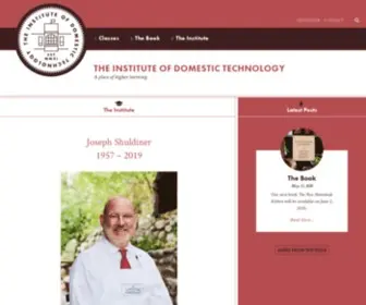 Instituteofdomestictechnology.com(The Institute of Domestic Technology) Screenshot