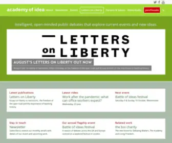 Instituteofideas.com(Promoting intelligent public debate) Screenshot