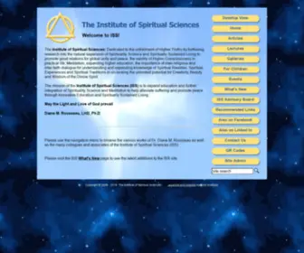 Institutespiritualsciences.org(ISS) Screenshot