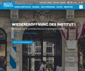 Institutfrancais.at(Institut français d'Autriche) Screenshot