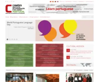 Instituto-Camoes.pt(Início) Screenshot