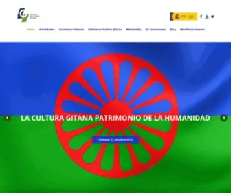 Institutoculturagitana.es(El Instituto de Cultura Gitana es una fundación del sector público estatal promovida por el Ministerio de Educación) Screenshot