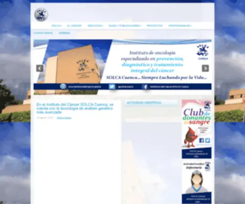 Institutodelcancer.med.ec(Cáncer) Screenshot