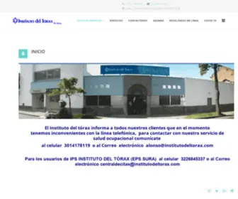 Institutodeltorax.com(Nuestra Empresa) Screenshot