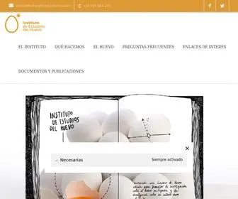 Institutohuevo.com(Instituto de Estudios del Huevo) Screenshot