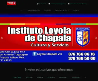 Institutoloyolachapala.com.mx(Título del sitio) Screenshot