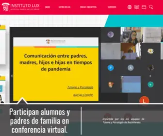 Institutolux.edu.mx(Instituto lux) Screenshot