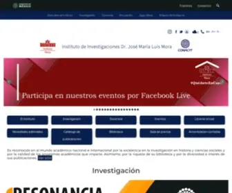 Institutomora.edu.mx(Historia Moderna y Contemporánea) Screenshot