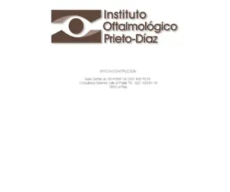Institutoprietodiaz.com.ar(Instituto de Oftalmología Prieto) Screenshot