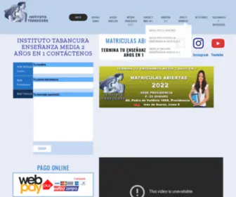 Institutotabancura.cl(Colegio 2x1 Tabancura) Screenshot