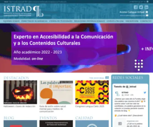 Institutotraduccion.com(ISTRAD) Screenshot