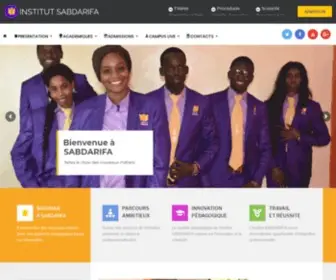 Institutsabdarifa.com(Institut SABDARIFA) Screenshot