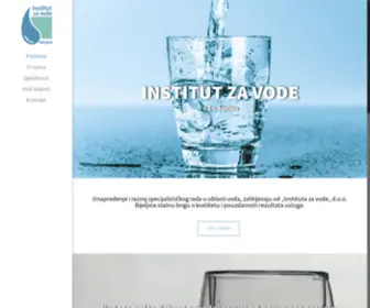Institutzavode.com(Institut za vode doo Bijeljina) Screenshot