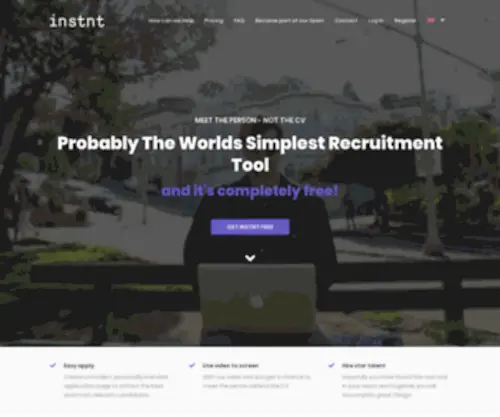 INSTNT.com(Instnt Recruitment) Screenshot