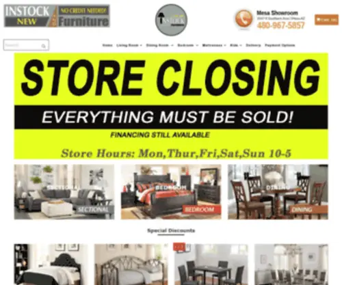 Instockfurniture.com(InStock Furniture Mesa AZ) Screenshot