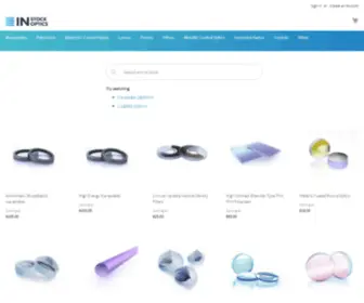 Instockoptics.com(Co2 laser optics) Screenshot