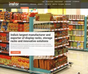 Instorindia.com(Display Racks & Retail Fixtures Manufacturer in India) Screenshot