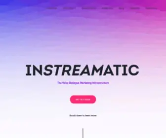 Instreamatic.com(Voice Marketing Platform) Screenshot