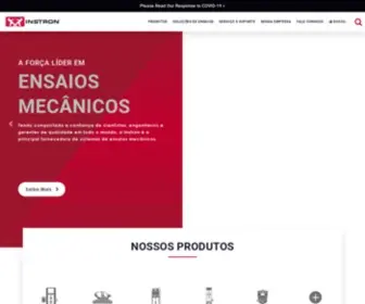 Instron.com.br(Máquinas para Ensaios de Tração) Screenshot