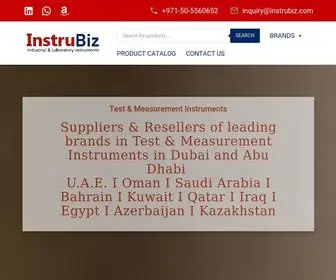 Instrubiz.com(Test and Measurement Instruments Supplier in Dubai (U.A.E)) Screenshot