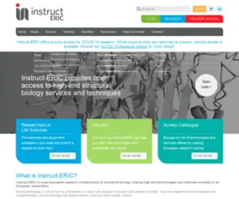 Instruct-Eric.eu(Structural Biology European Research Infrastructure Consortium) Screenshot