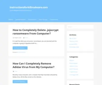 Instructionsforkillmalware.com(instructionsforkillmalware) Screenshot