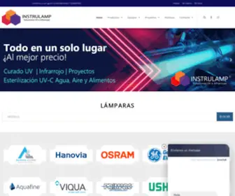 Instrulamp.com.mx(Lamparas ultravioleta) Screenshot