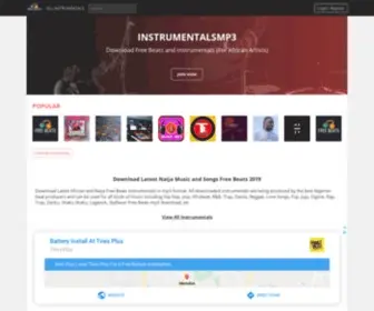 InstrumentalsMP3.com(Welcome) Screenshot