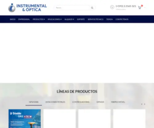 Instrumentalyoptica.com.ec(INSTRUMENTAL Y OPTICA) Screenshot