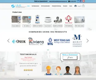 Instrumentationservicegroup.com(Instrumentation Service Group) Screenshot