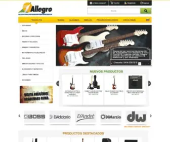 Instrumentosallegro.com.ve(Allegro Venezuela Instrumentos Musicales) Screenshot