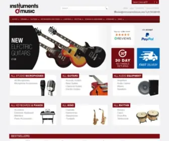 Instruments4Music.co.uk(Large Stock Instruments4music Ltd) Screenshot