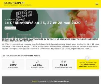 Instrumexpert.com(Forum d'entraide pour les instrumentistes) Screenshot