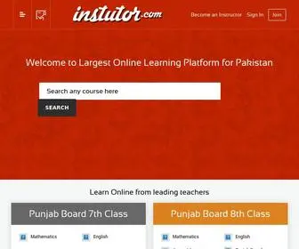 Instutor.com(Free online courses in Pakistan) Screenshot