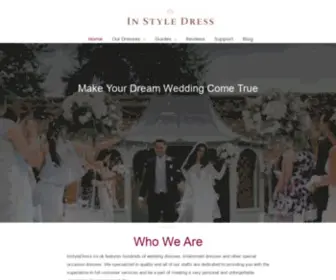 Instyledress.co.uk(Your Dream Wedding Dresses) Screenshot