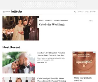 Instyleweddings.com(Celebrity Weddings) Screenshot