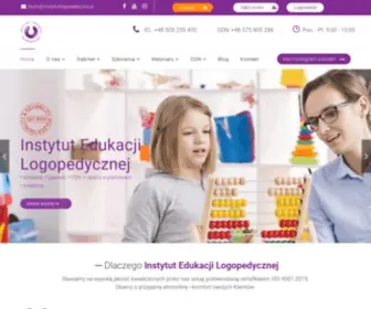 Instytutlogopedyczny.pl(Instytut Edukacji Logopedycznej) Screenshot