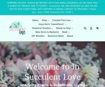 Insucculentlove.com(In Succulent Love) Screenshot